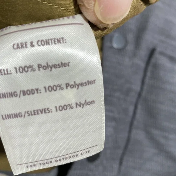 REI‎ Co-op Jacket Mens Small Gray Herringbone Quilted Snap Shirt Lined Insulated - Picture 9 of 10